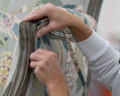 NC Furniture Manufacturer Century Furniture Hand Welting Process Up Close